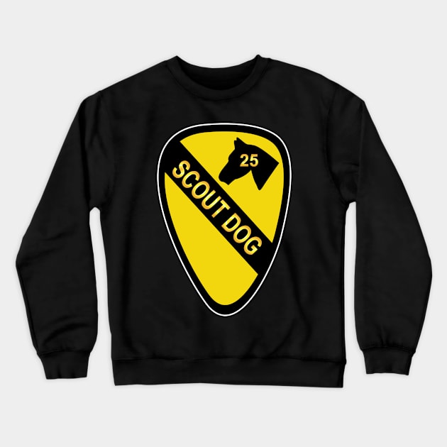 25th Scout Dog Platoon 1st Cav wo Txt Crewneck Sweatshirt by twix123844